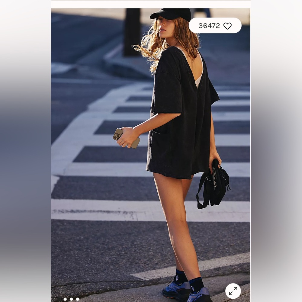 Hot Shot Tee Romper by Free People Movement - new with tags